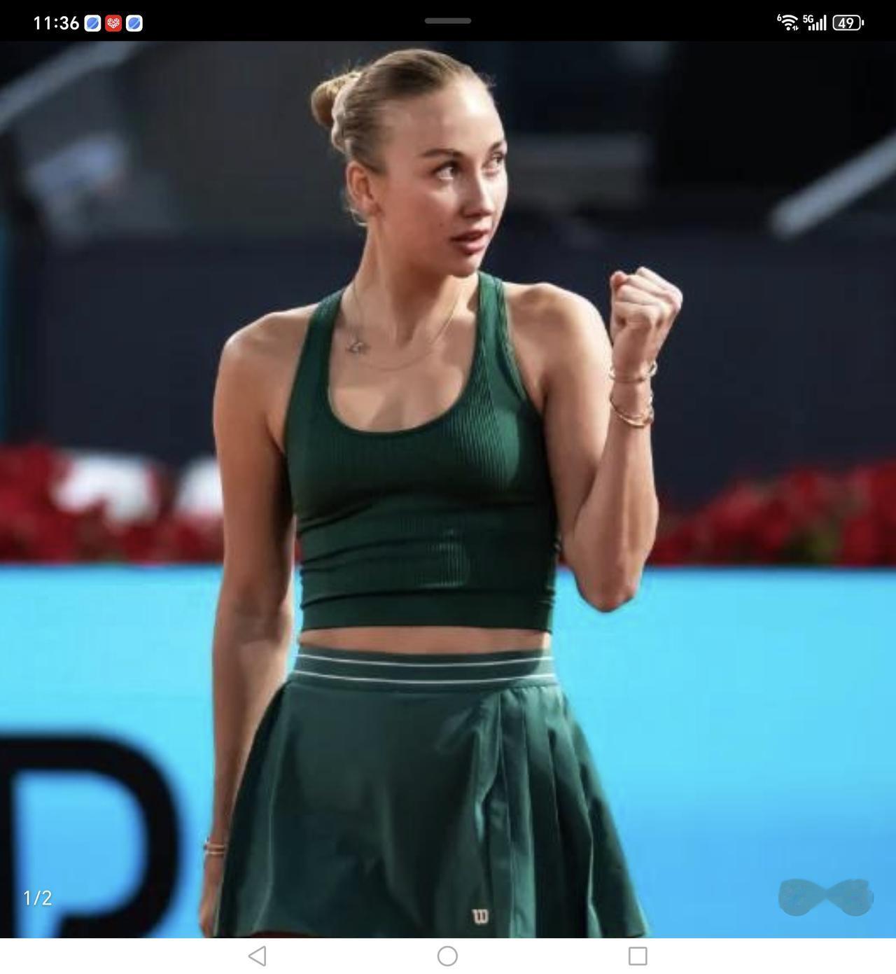 1/8决赛中，以幸运落败者出征的波塔波娃以7—6（8）、6—2战胜莱巴金娜，作为