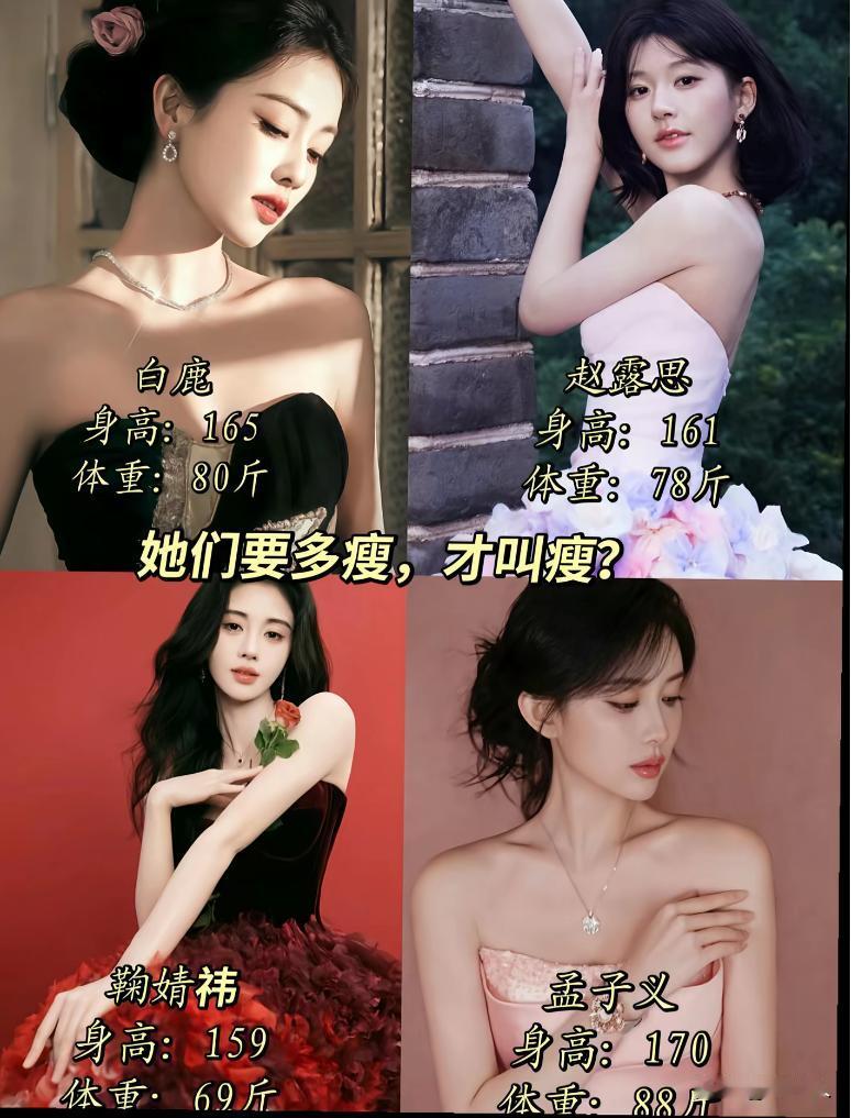 你知道很多女明星为什么这么瘦吗？现实中你看着瘦，骨瘦如柴不好看。但是在镜头里面显