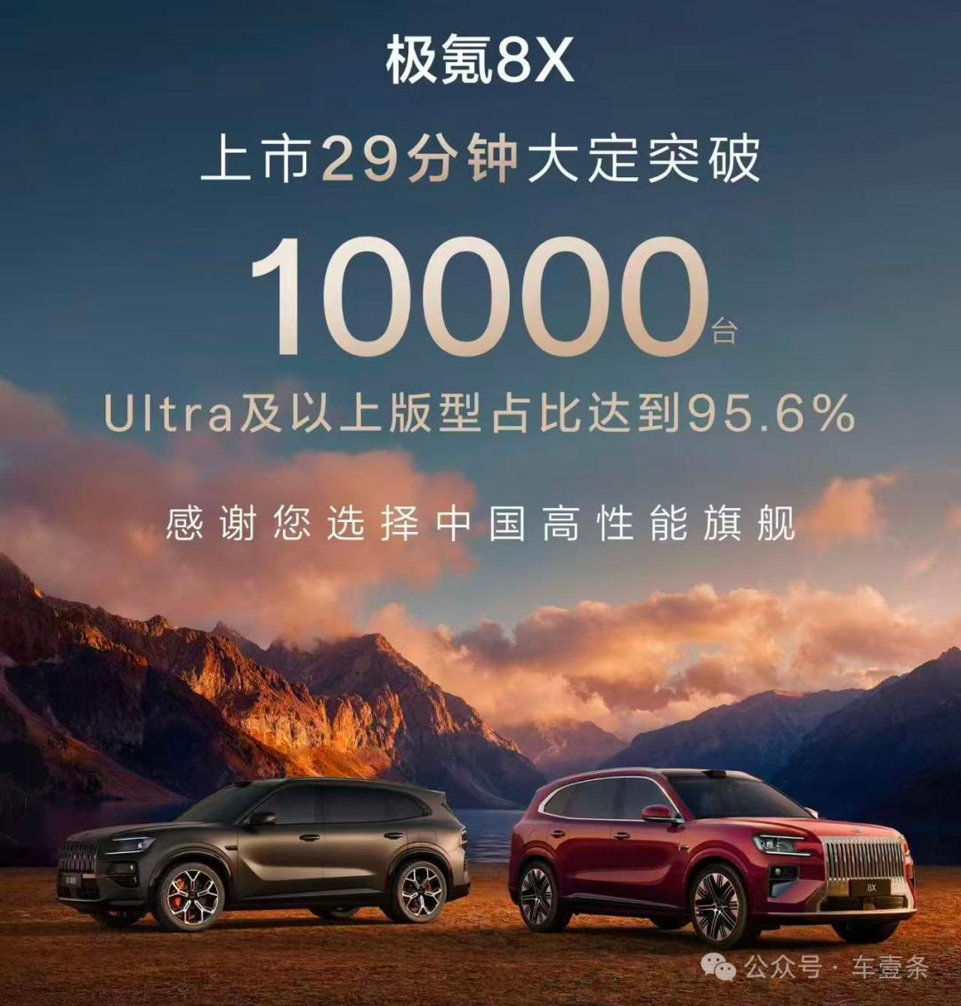极氪8X29分钟大定破万，吉利这步棋走得真值4月17日，极氪8X上市，29