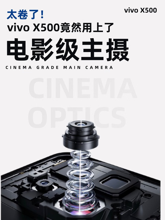太卷了！！vivoX500用上电影级主摄了！