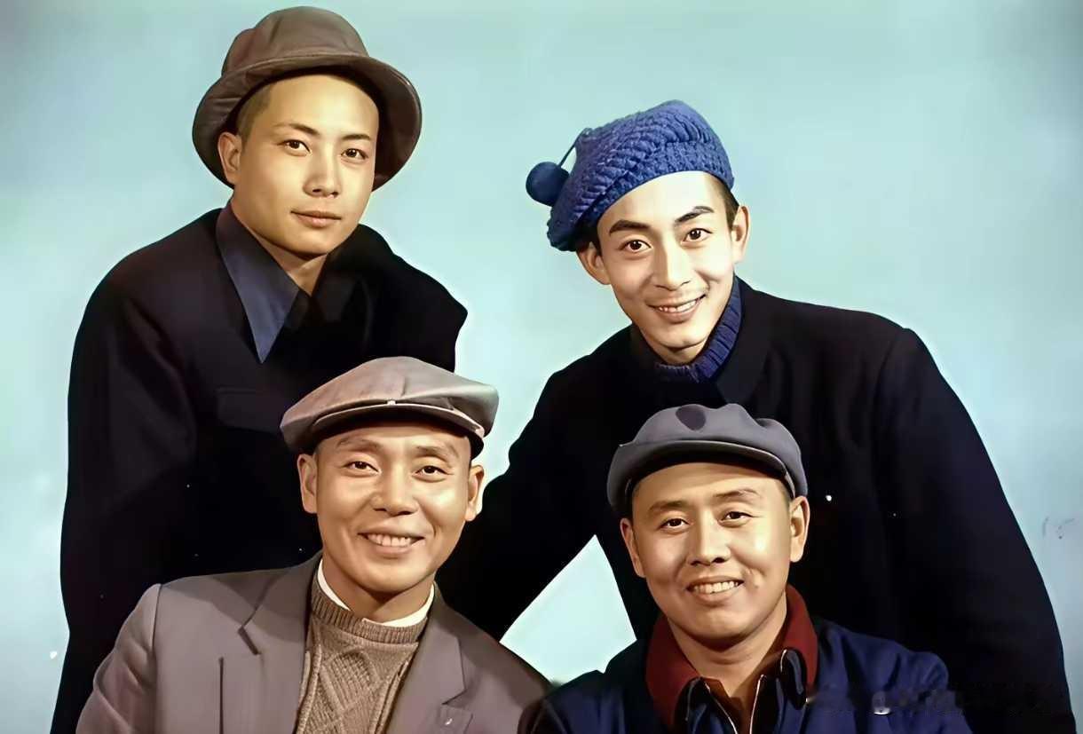 1986年，西游记珍贵合影，汪粤，章金莱，阎怀礼，马德华。汪粤可惜没有坚持到最