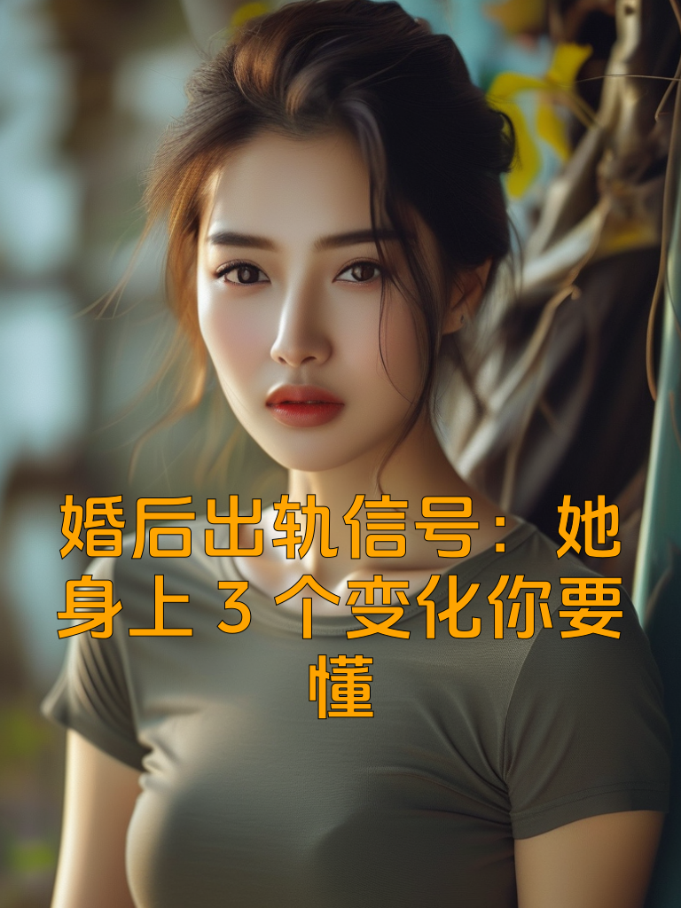 婚后出轨信号：她身上3个变化你要懂
