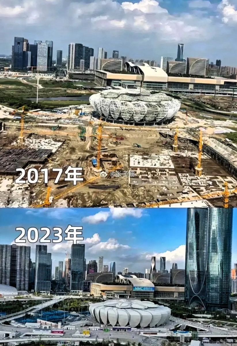 杭州6年间的变化