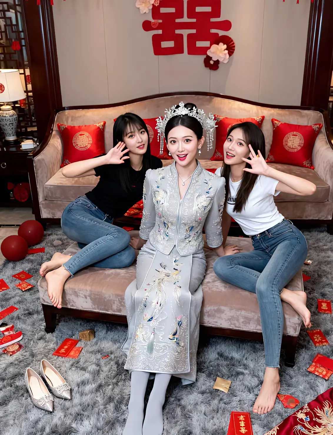 新郎表示我还是喜欢伴娘