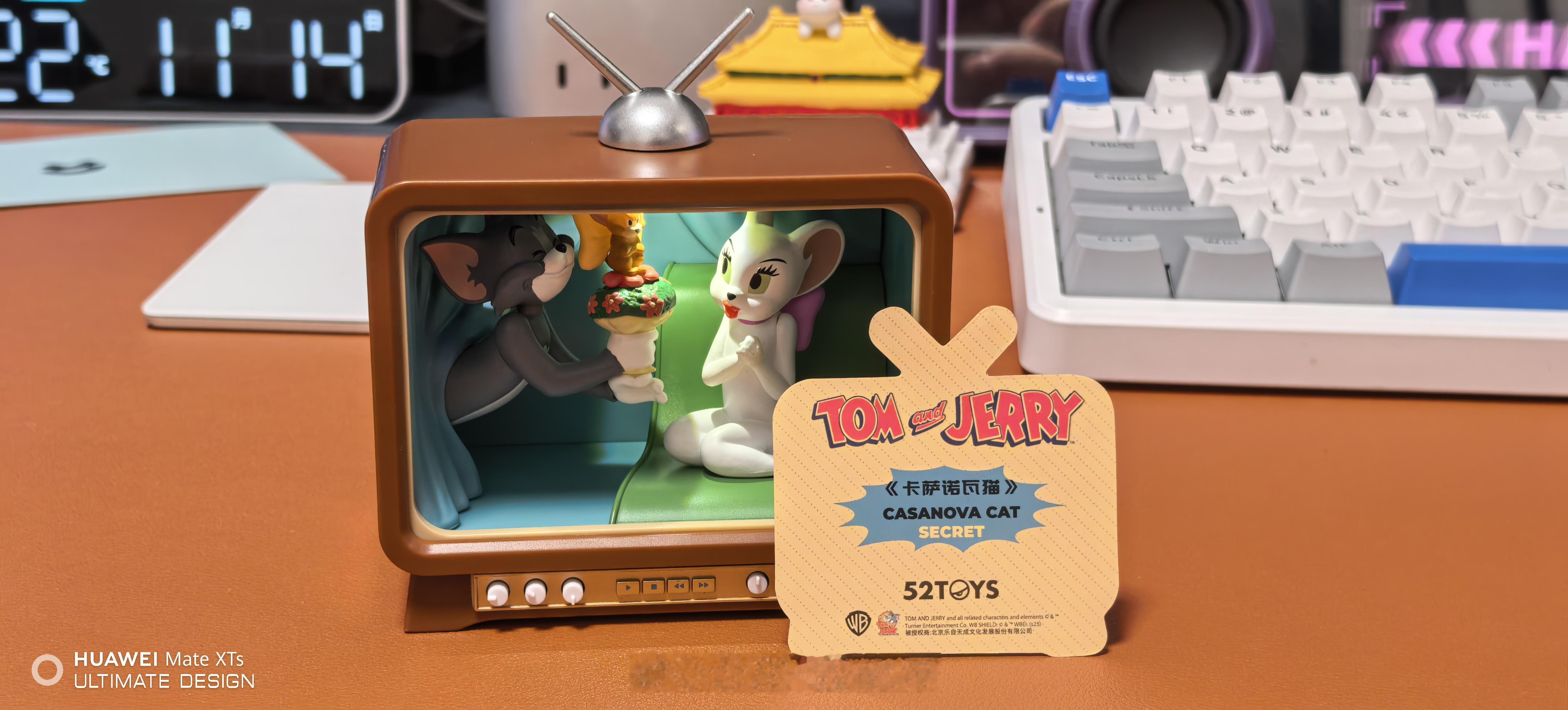 回家在机场说给儿子带个礼物，于是就给他买了个他喜欢的猫和老鼠的盲盒，回家拆的时候