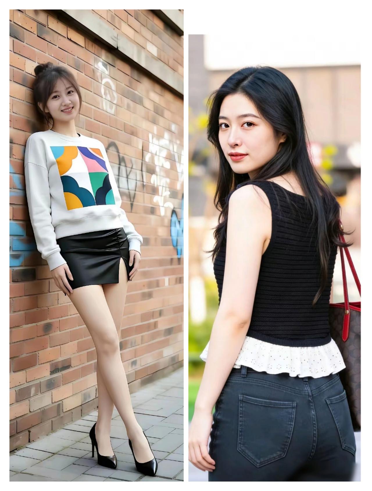 这两种类型的美女你更喜欢哪一种？小家碧玉，体态丰腴，肉肉型姑娘温柔娇小的女生