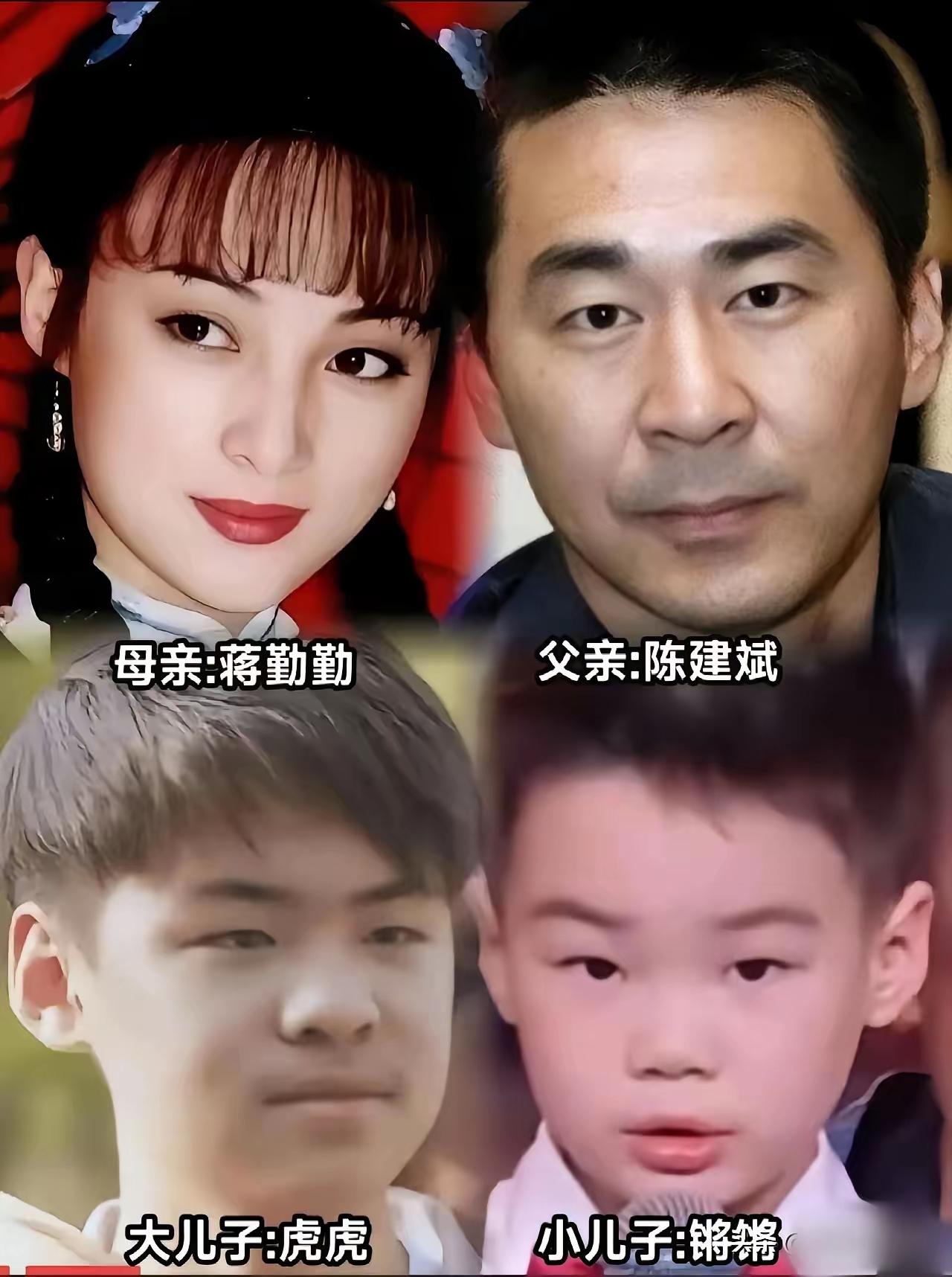 蒋勤勤说，我长得这么漂亮，当年也是引起了校园轰动，可我人生最大的遗憾，就是两个儿