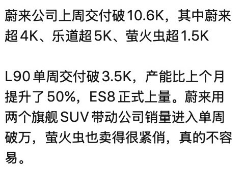 蔚来周交付上来，周榜没了[doge]总有一股神秘力量节奏与蔚来周销量相吻合，蔚来