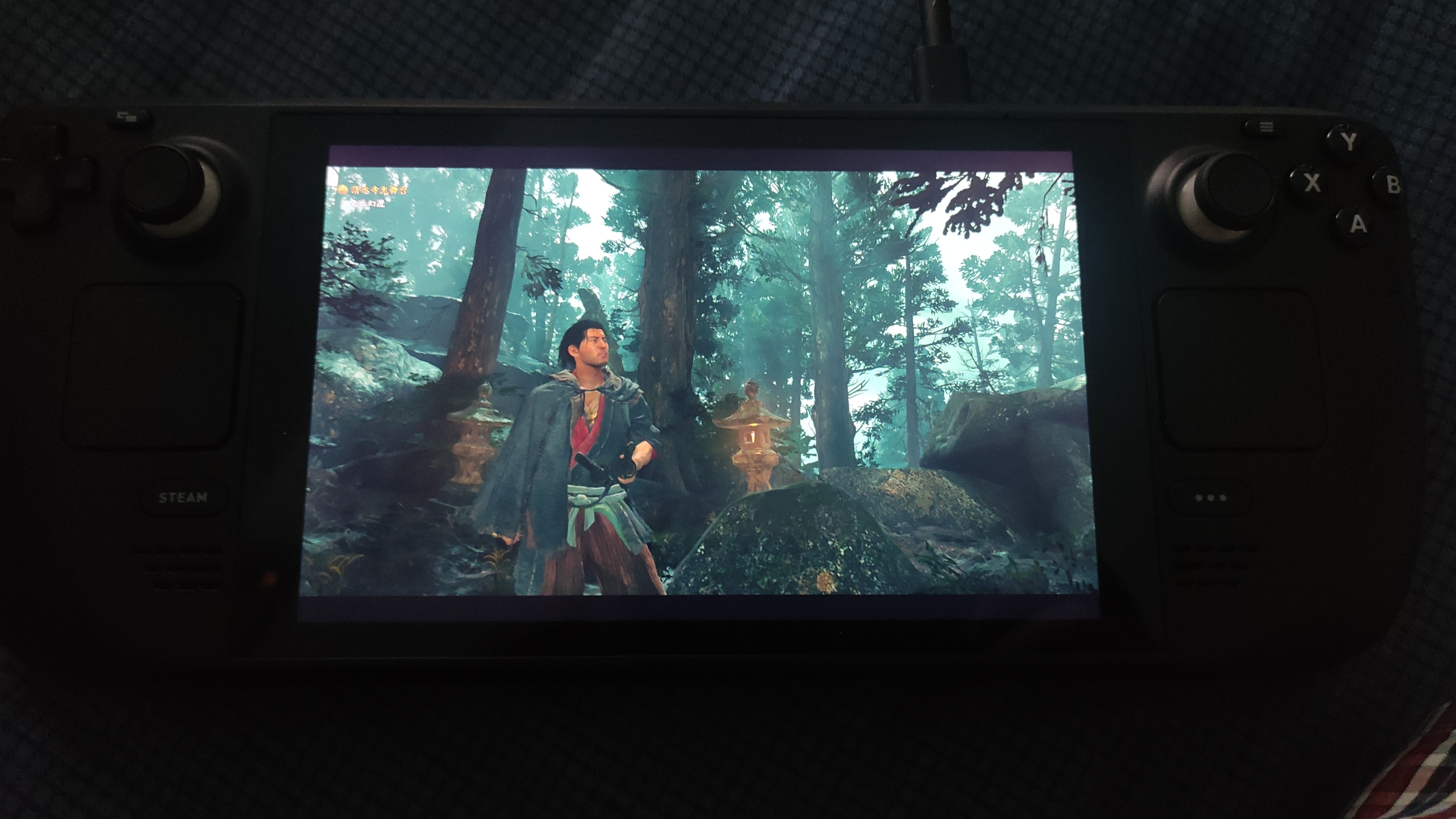 鬼武者剑之道在SteamDeck上玩《鬼武者剑之道》的Demo版，画面质量