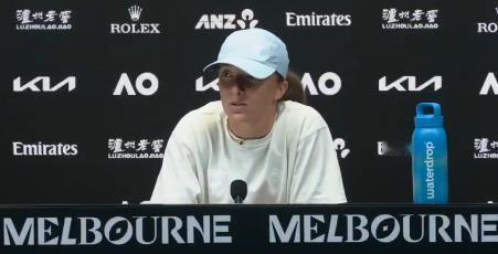 斯瓦泰克回应将在澳网1/4决赛对阵莱巴金娜：“我不会说交手记录有多重要，因为即