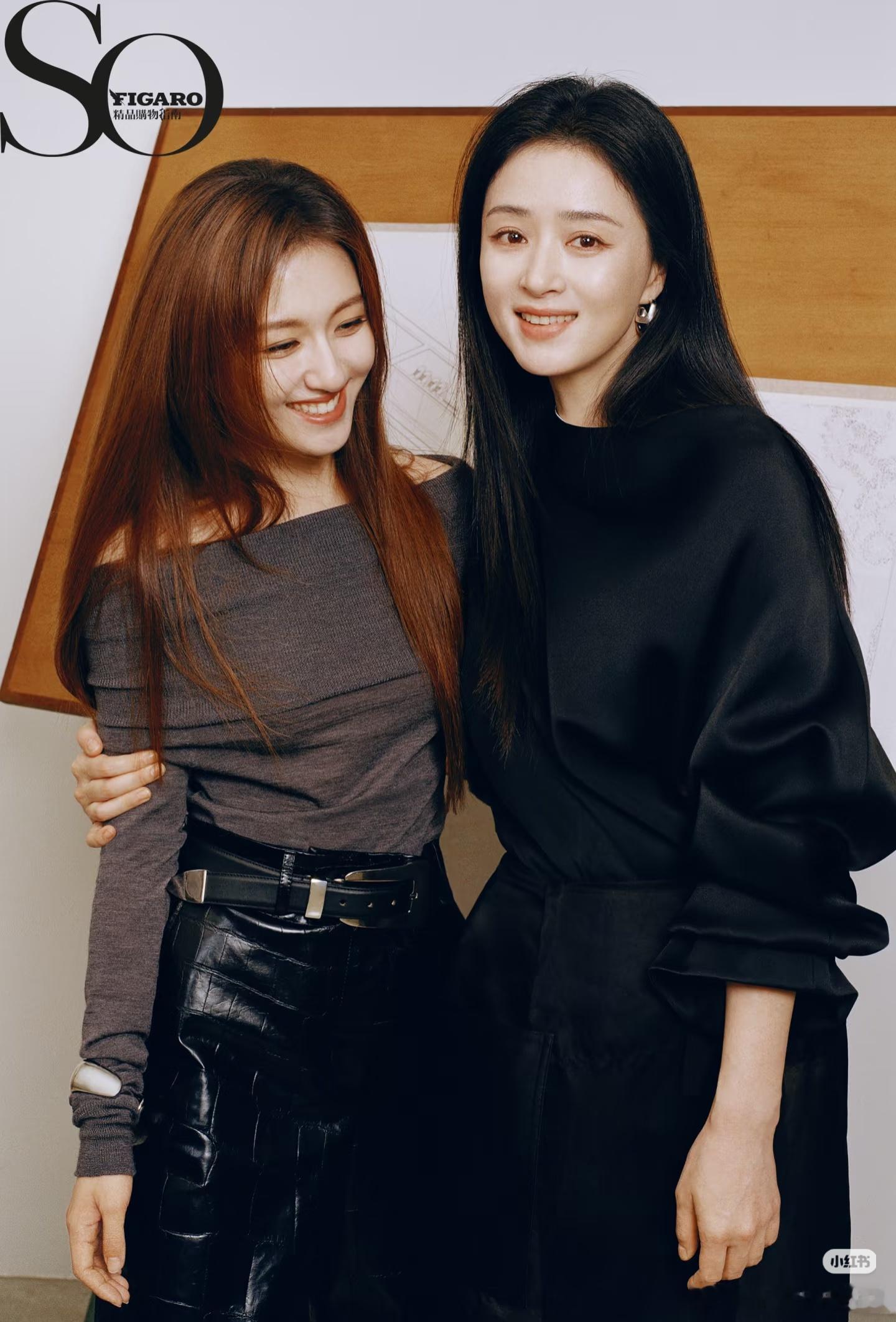 这是什么好东西，李兰迪和蒋欣合拍杂志？？？？两位都美得很大气​​​