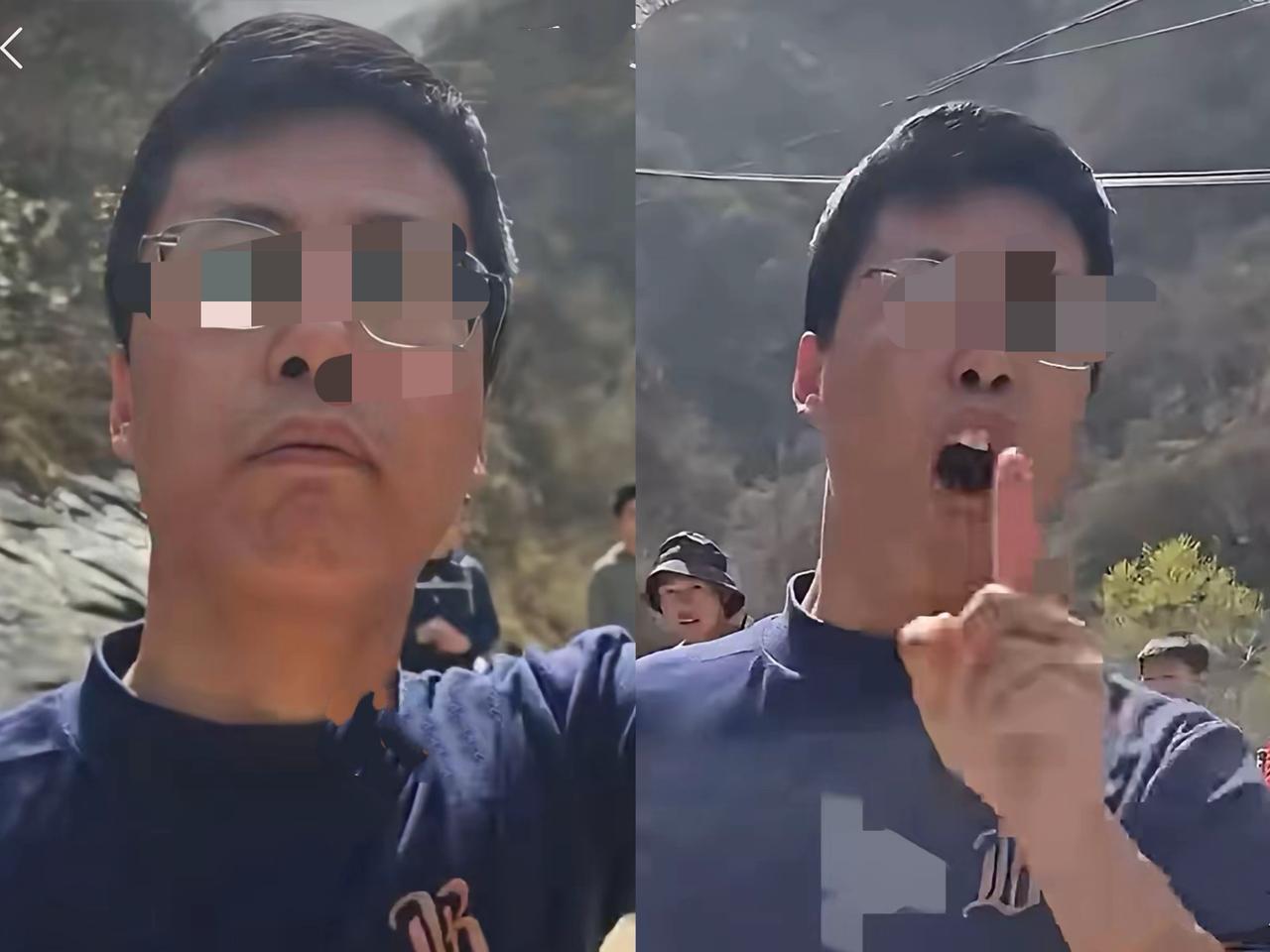 央媒紧盯！西安子午峪扔垃圾嚣张男身份辟谣，真相更让人火大！当着志愿者的面