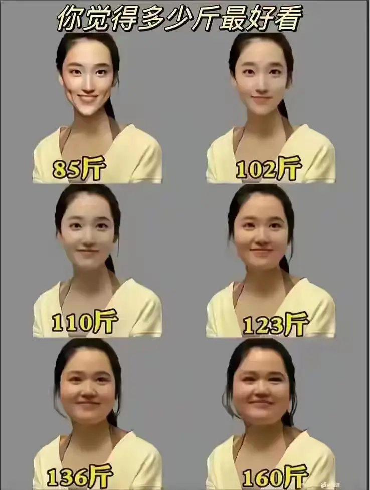 你们男人喜欢多少斤的？