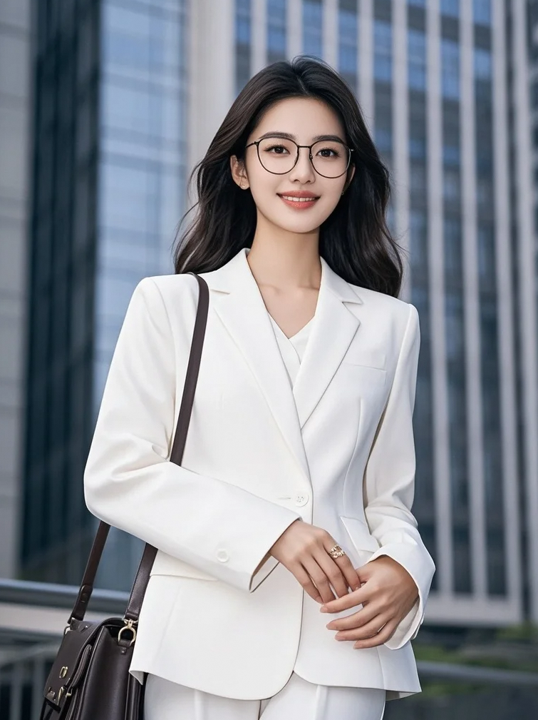 摩登职场，优雅上班族美女的气质光影