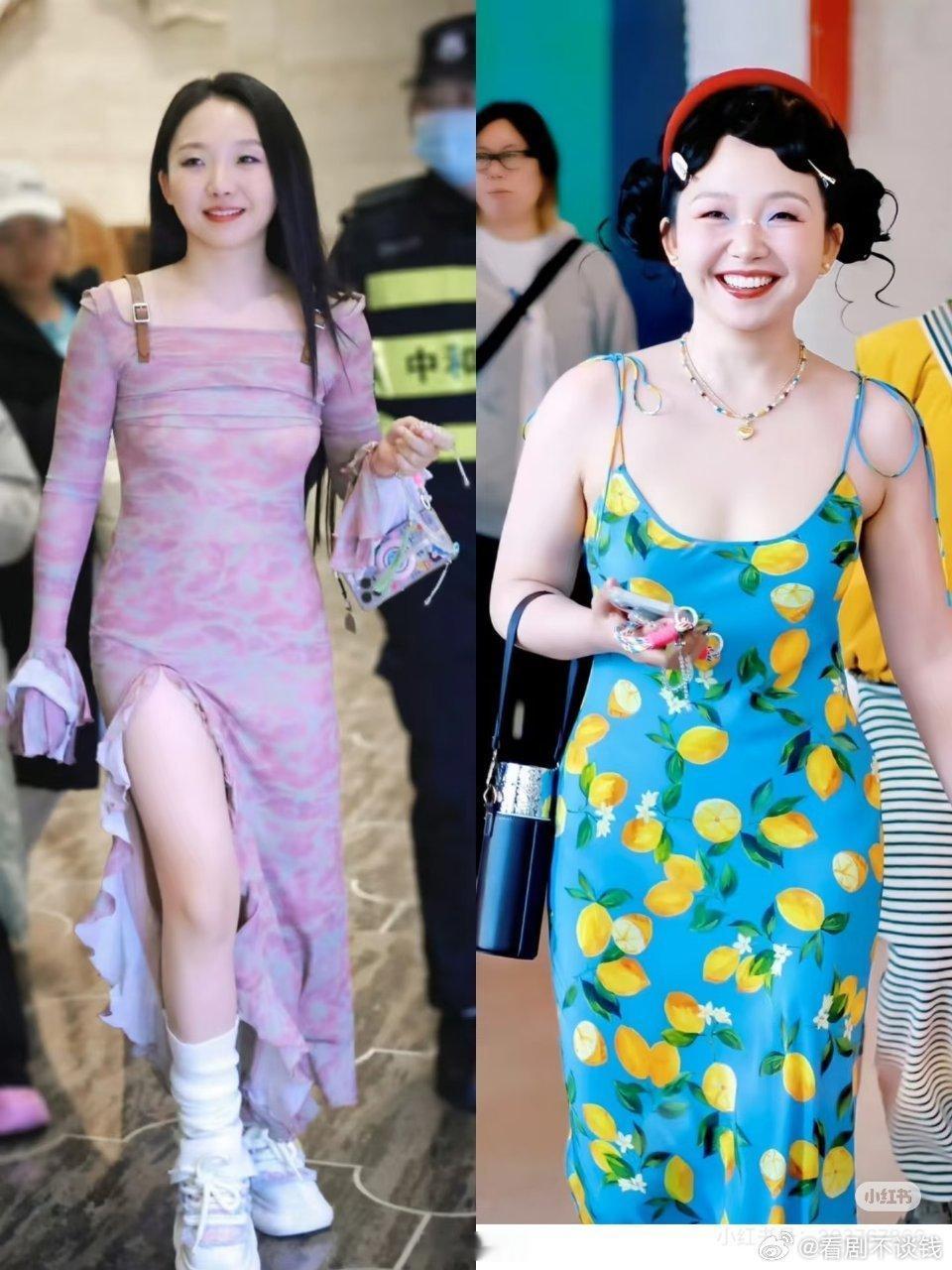 辣目洋子这么瘦了哇塞李嘉琦和李雪琴都瘦了好多，也都变的更漂亮了