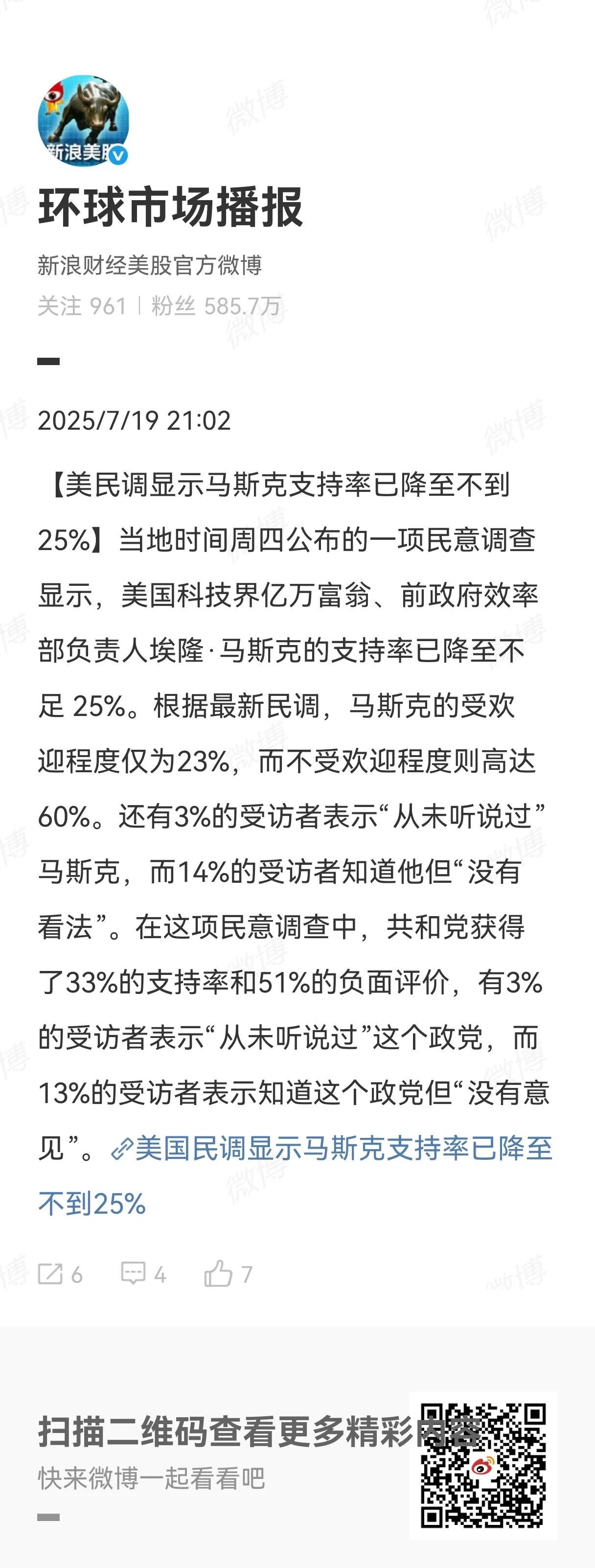 这份民调有点扯。第一个扯的点是为什么把马斯克作为民调人物？我们通常都认为，拎出来