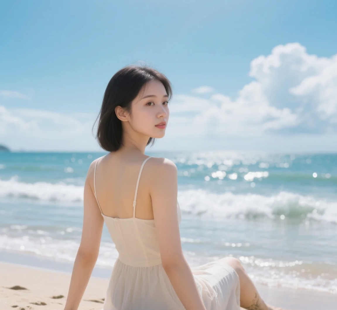 海浪一朵朵地来，像极了我对你的思念，从不停歇