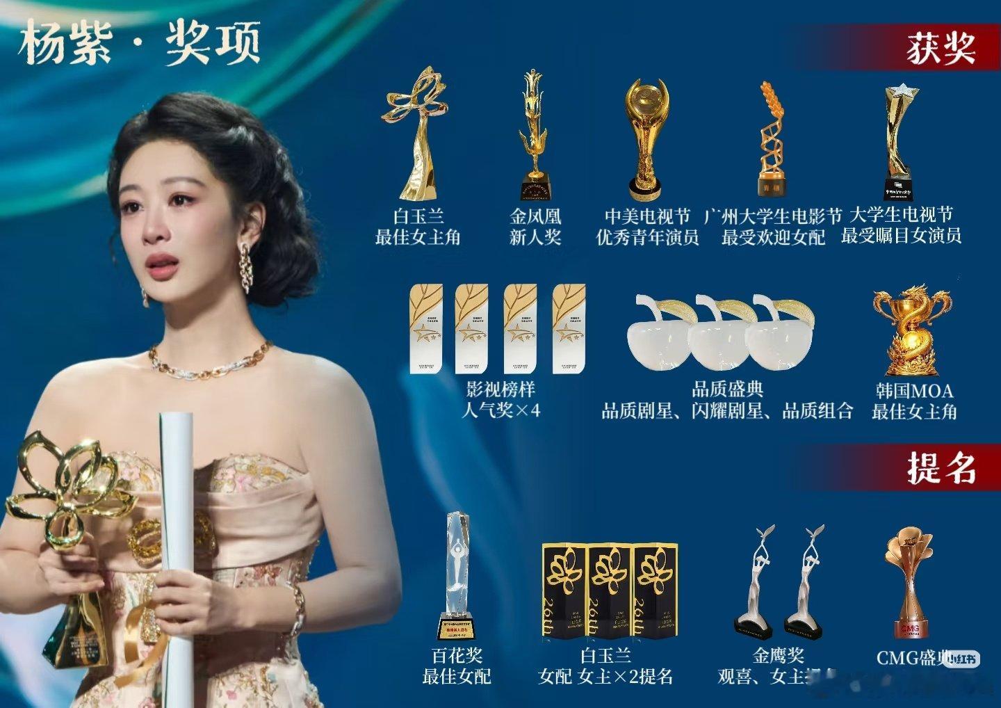 杨紫、迪丽热巴奖项的极致反差​