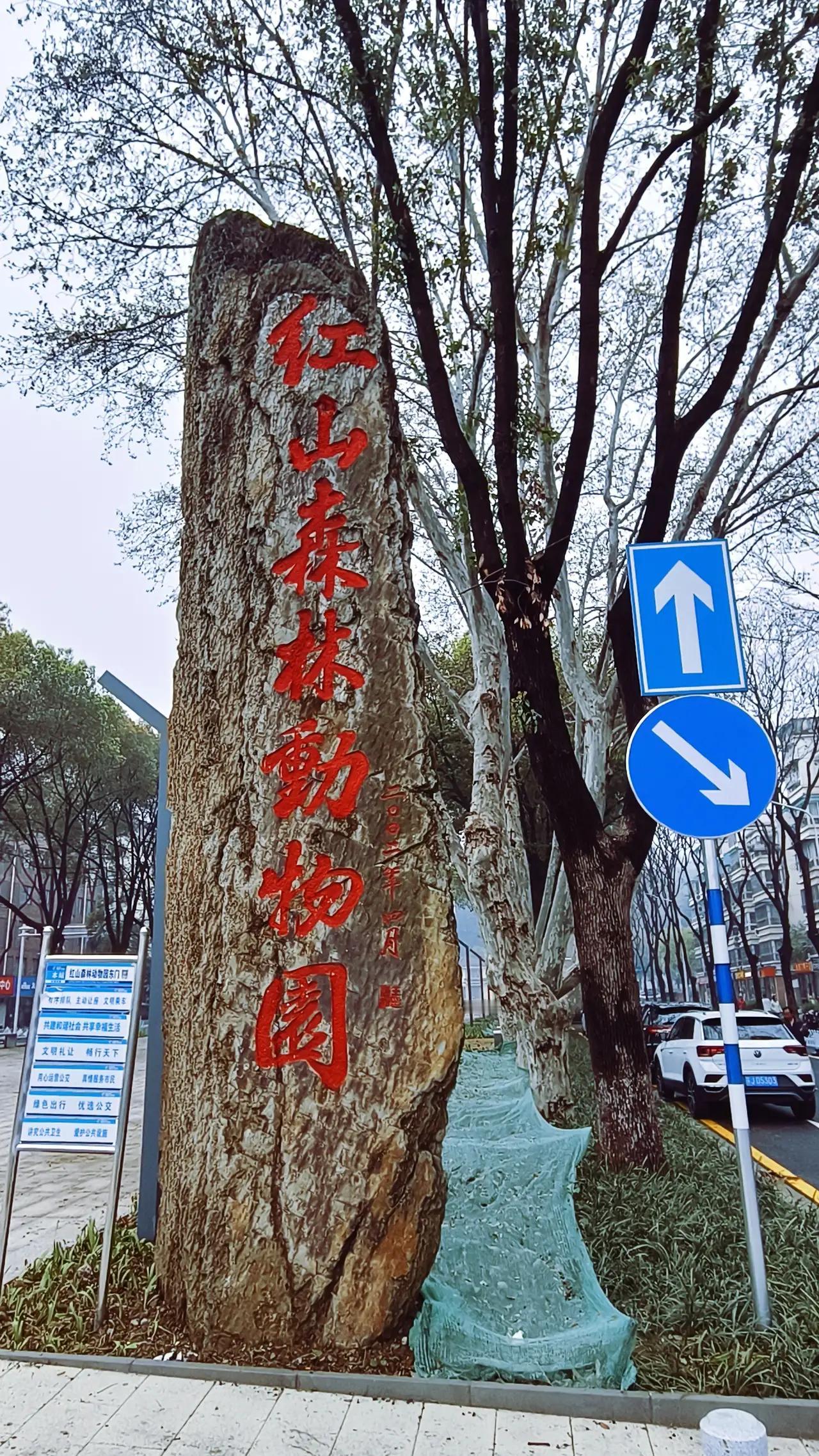 《号外：“五一”南京红山动物园东门双向通行啦》4月28日，南京红山森林动