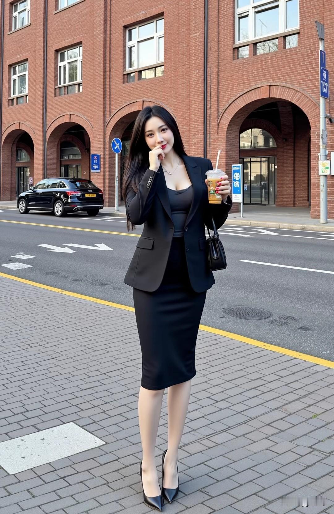 职业装该如何穿出时尚感别人消费我赚钱，用着单位的水用着单位的电，单位的厕所上了一