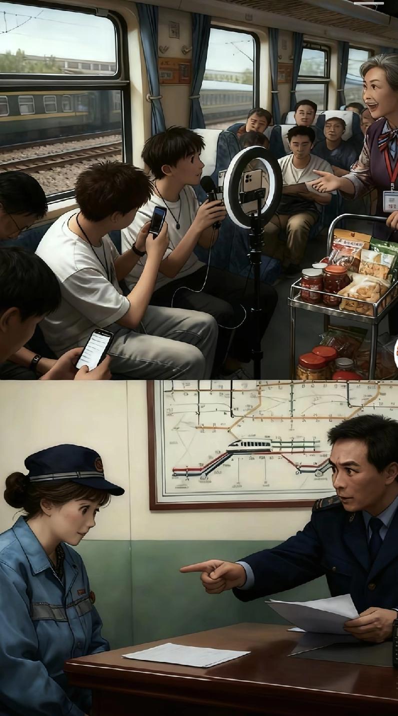 这件事发生之后，估计以后绿皮火车里面再无笑容就因为一位大姐在列车上销售东西的时