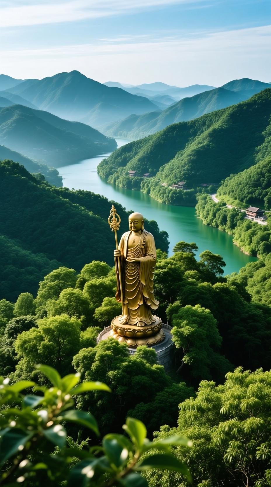 下联：地藏山川草木