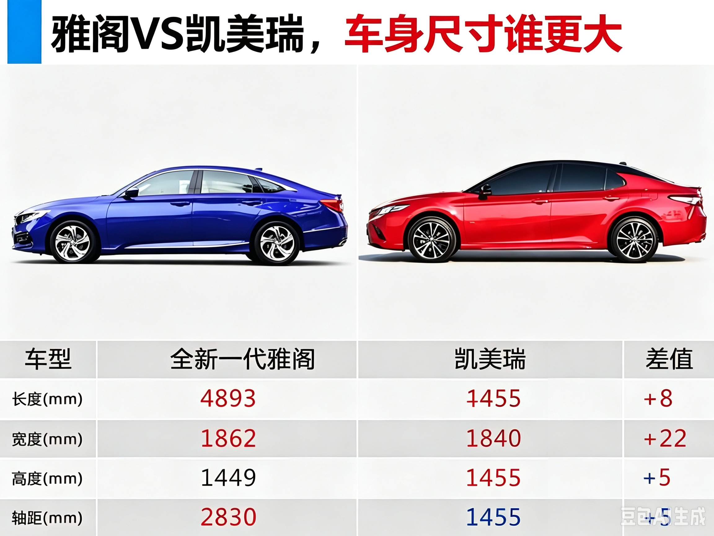 雅阁VS凯美瑞，选车看重空间还是省油省心