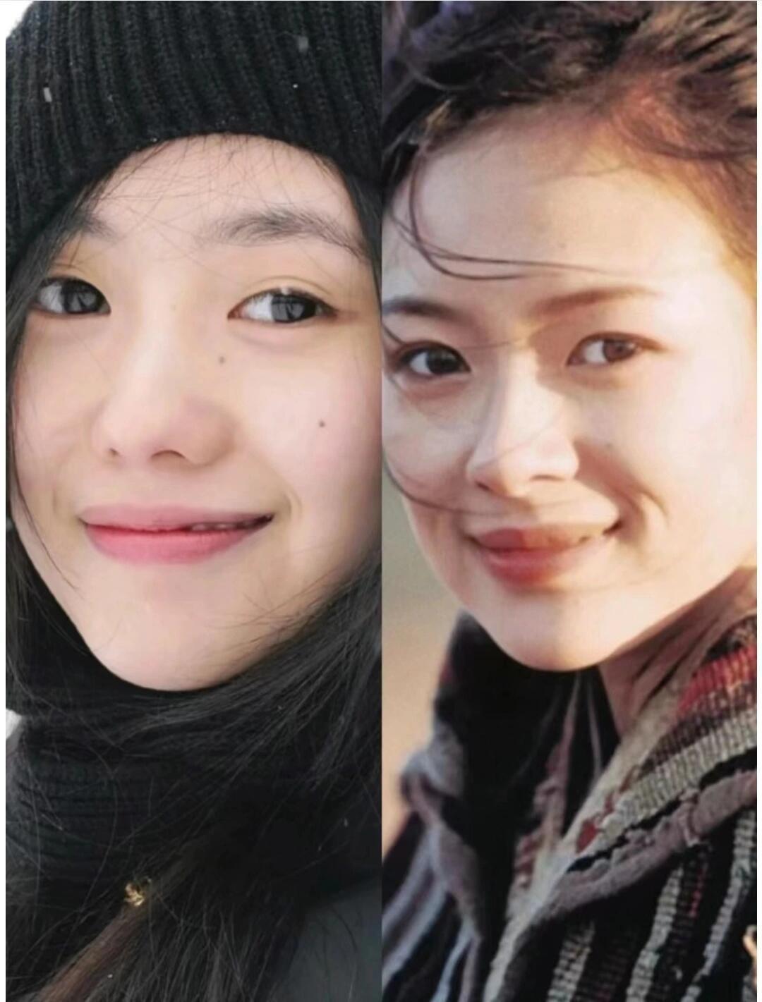 说刘浩存和章子怡鬼塑的人简直是个天才……内娱唯二眼睛有鬼气的女明星，骨相先不说，