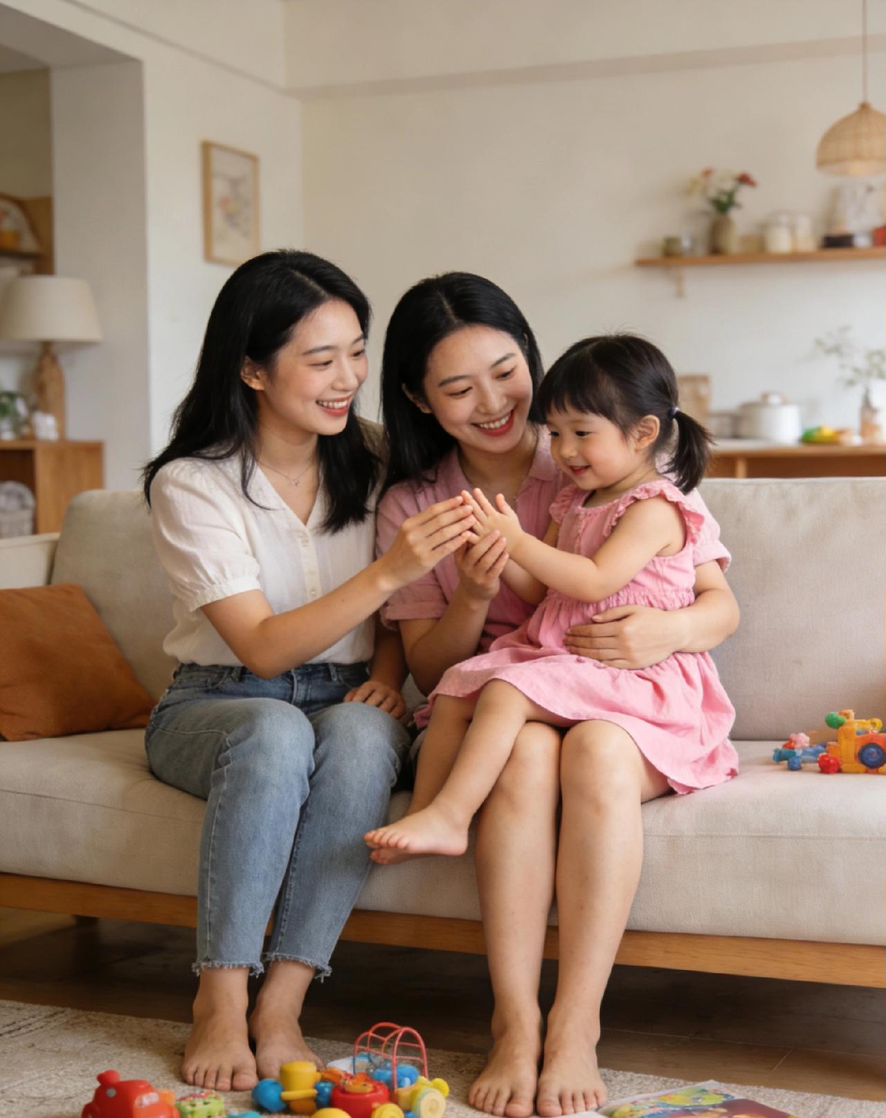 今天闺蜜来家里拜年，我被她得体的着装震惊了。她来的时候带了老公和小儿子，老公