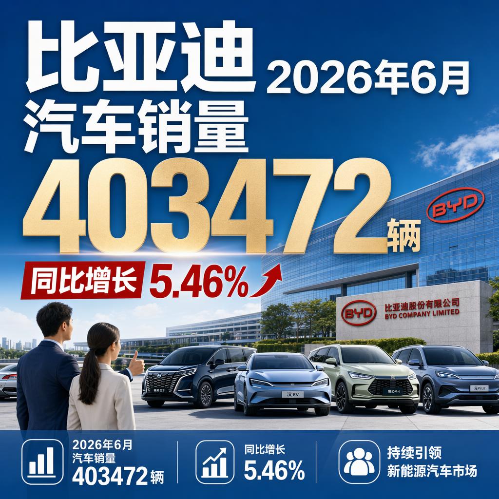 很多人一看到比亚迪6月销量40万辆、同比涨5.46%，就觉得"车企一哥"稳了。
