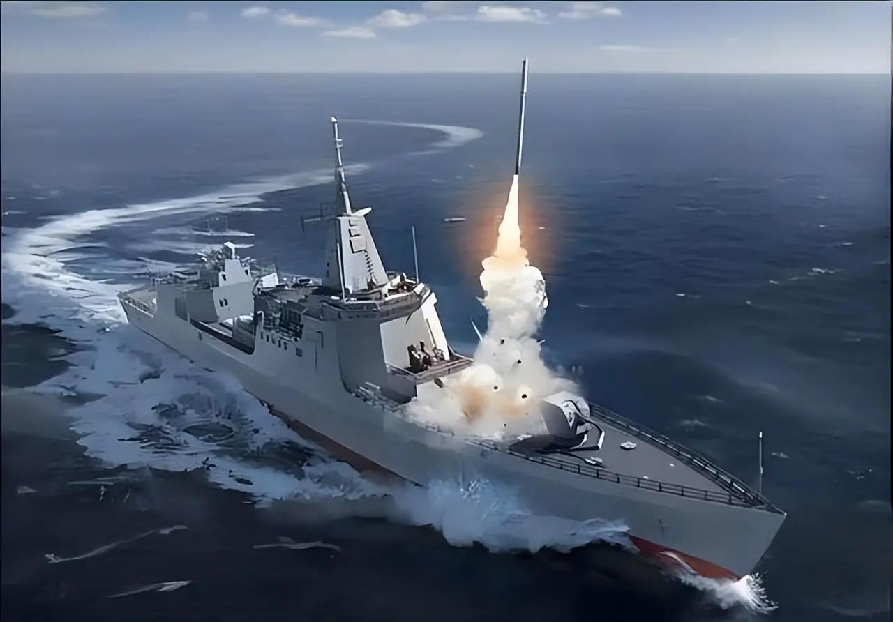 ·055型驱逐舰把200多枚导弹全部打出去之后，会变成什么样？结果只有两个，要么