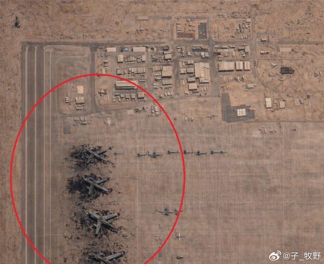 据《华尔街日报》报道，卫星图像现已证实，伊朗在沙特阿拉伯苏丹王子空军基地摧毁了