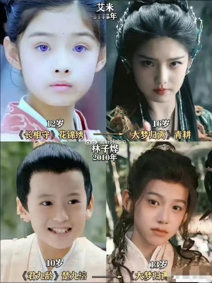 发现一个奇怪的现象？长大了好看的演员，小时候一般不会特别出挑