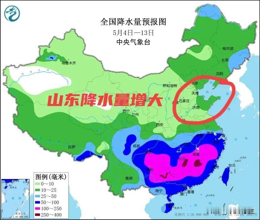 午间山东最新重要天气预报：夜间开始齐鲁大地迎大范围降雨，中东部有小到中雨！