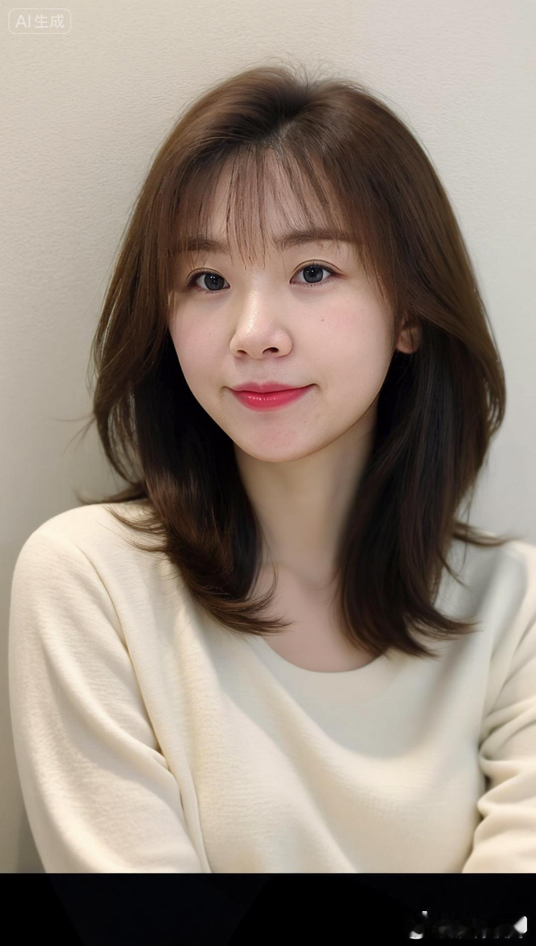 温柔甜美的少女，浅笑盈盈，自然清新。