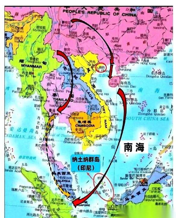 6月份，134公里的广西平陆运河刚一通水，几百公里外的越南海防港，会议室里的灯就