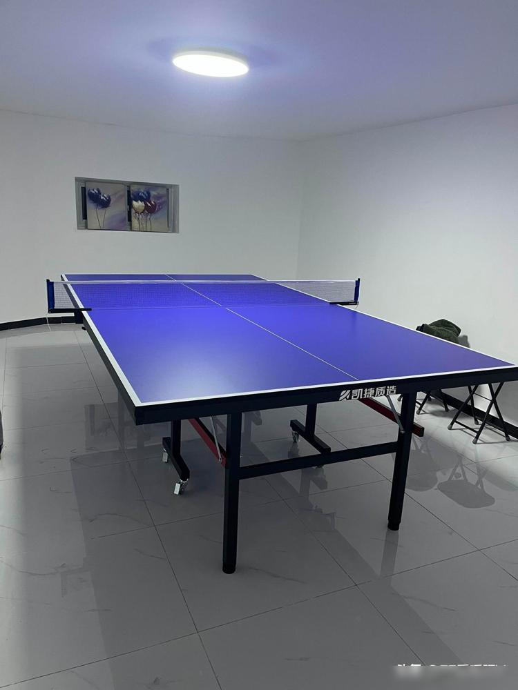 天冷了不能去公园打免费的乒乓球了🏓，于是咬牙买了个乒乓球台在家大，我没想到怎么