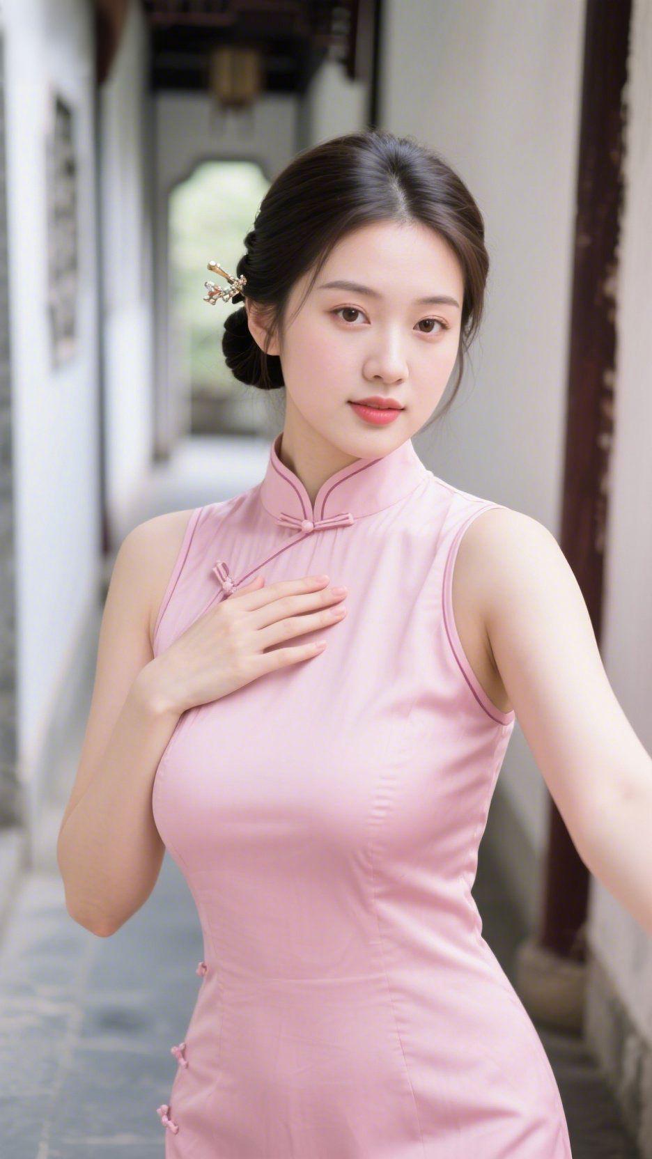 巷陌清吟白墙黛瓦入画屏　　黛瓦凝霜寒色重曲巷回廊接远汀　　白墙映日暖光生