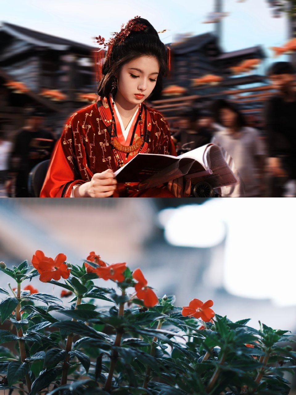 侯明昊艾米雀骨杀青啦来看看妹妹的妆造好漂亮好少女