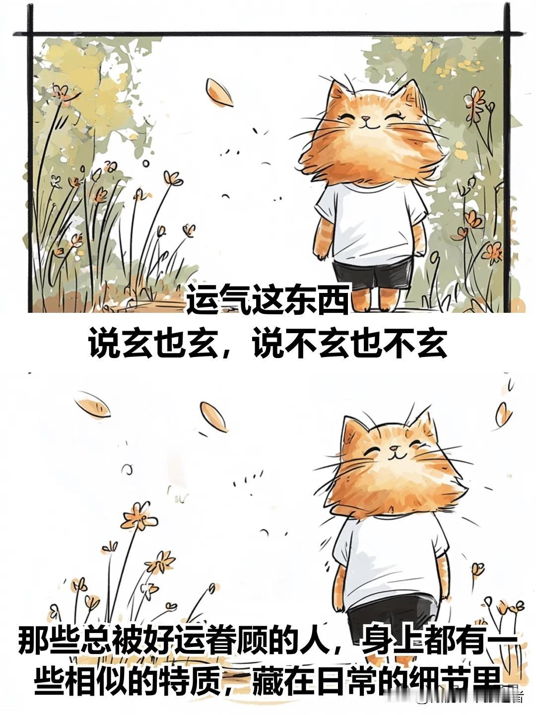 治愈漫画I一个人的运气，藏在这3个细节里漫画治愈自己温柔治愈漫画便携式治