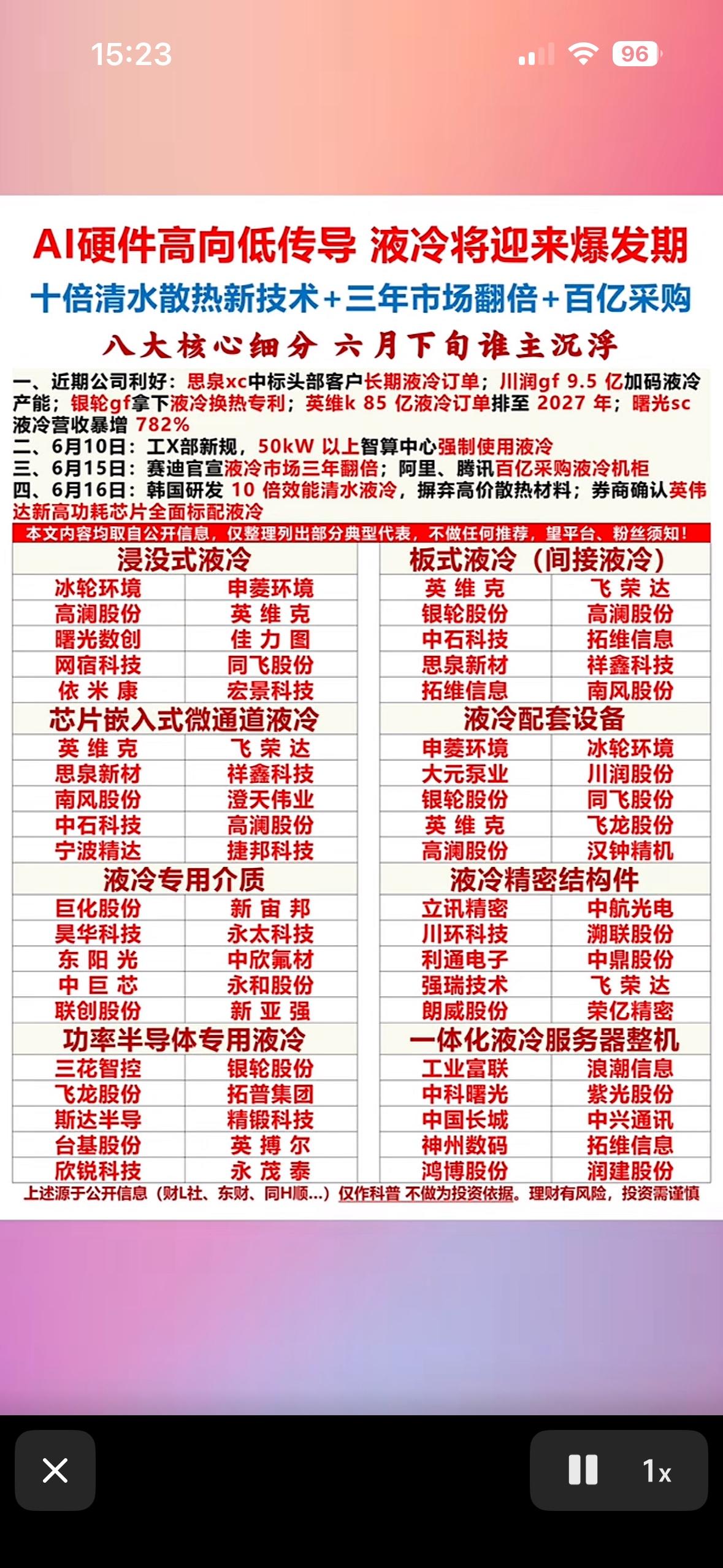 AI硬件高向低传导，液冷将迎来爆发期！AI硬件高向低传导这趋势太猛啦，液冷绝
