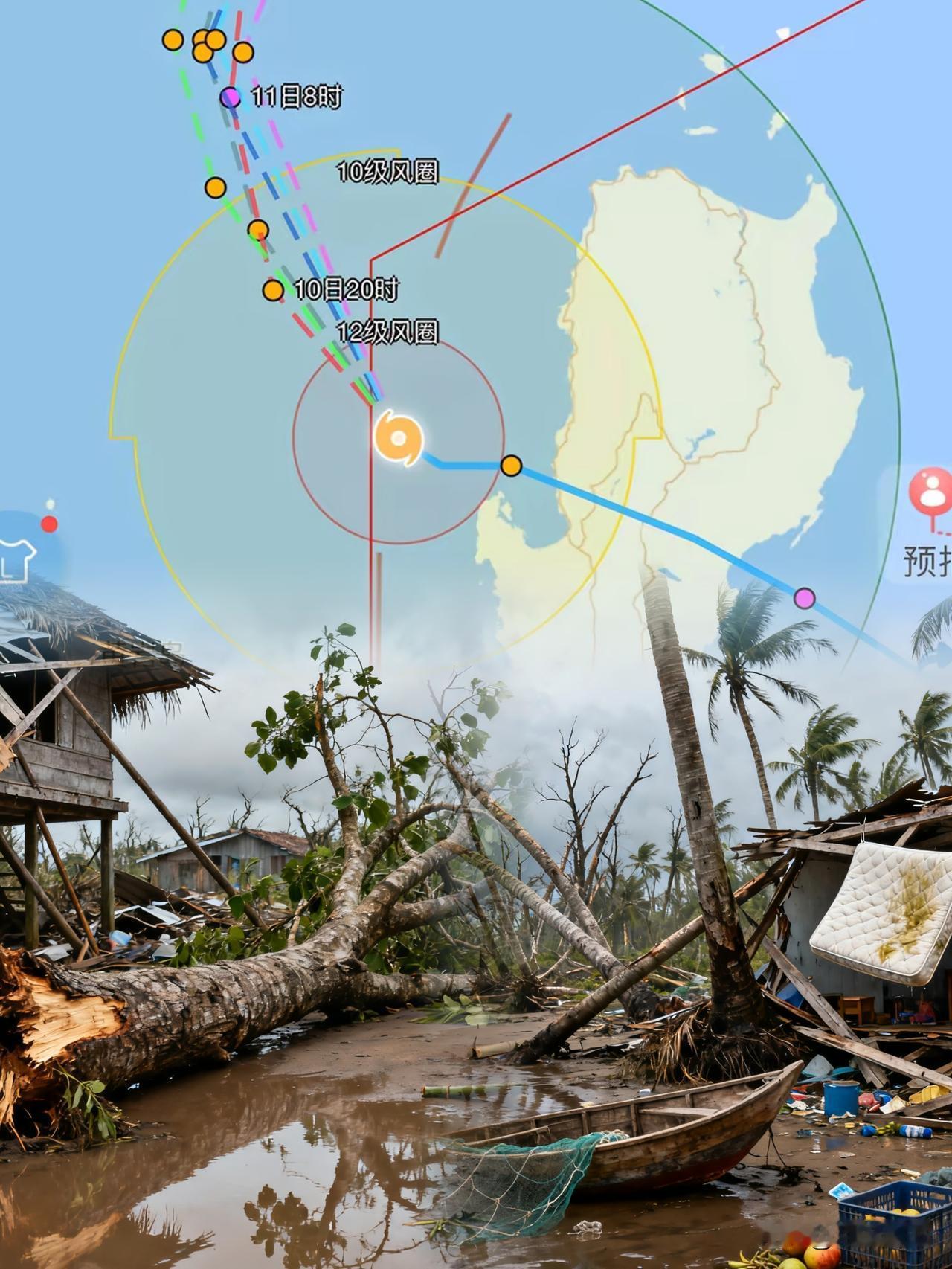 【“凤凰”急转弯，广东虚惊一场，宝岛严阵以待！】连续几天盯着天气预报，超市的