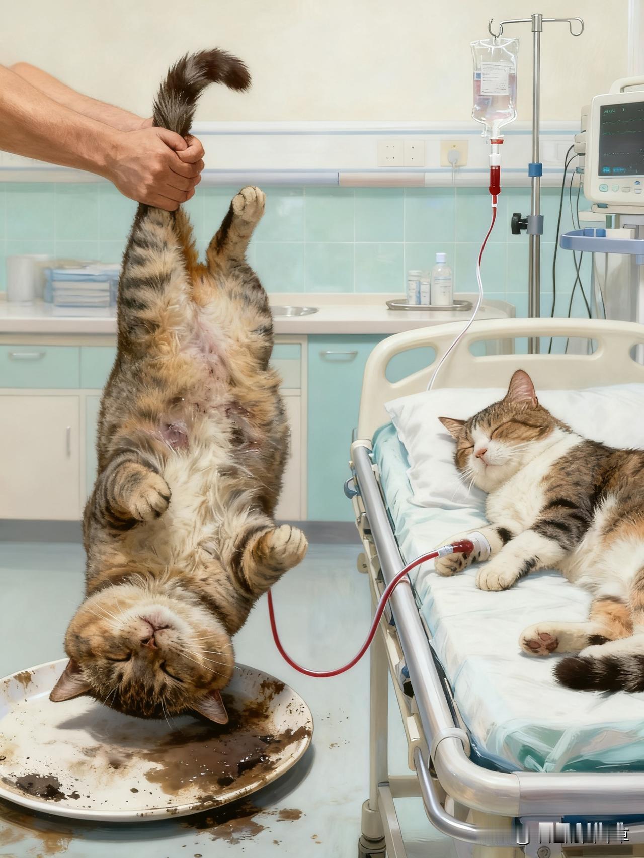 街头的小流浪多不容易啊，一点点把自己喂得圆滚滚，就盼着天冷时找个避风处安稳过冬—