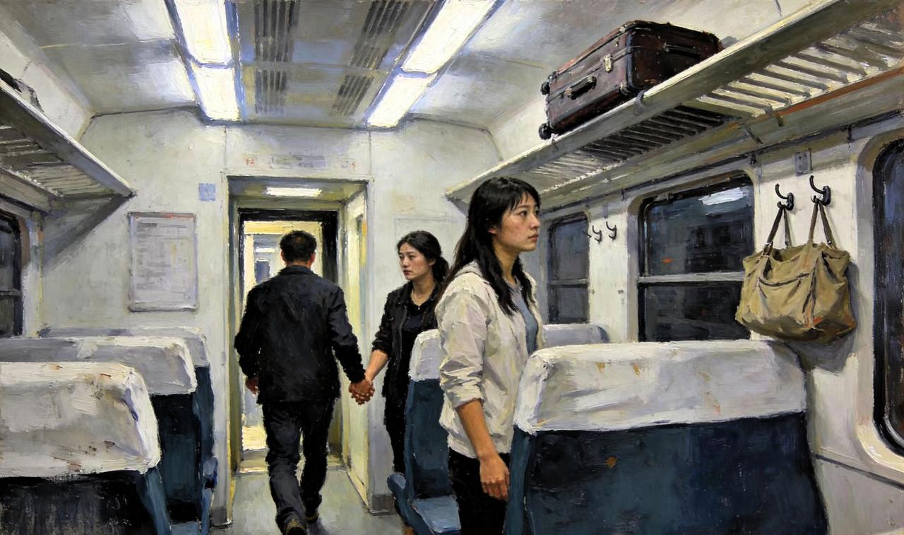 有一次和老公坐高铁时，老公帮邻座姑娘把行李箱搬上了行李架，全程姑娘没说一句谢谢，