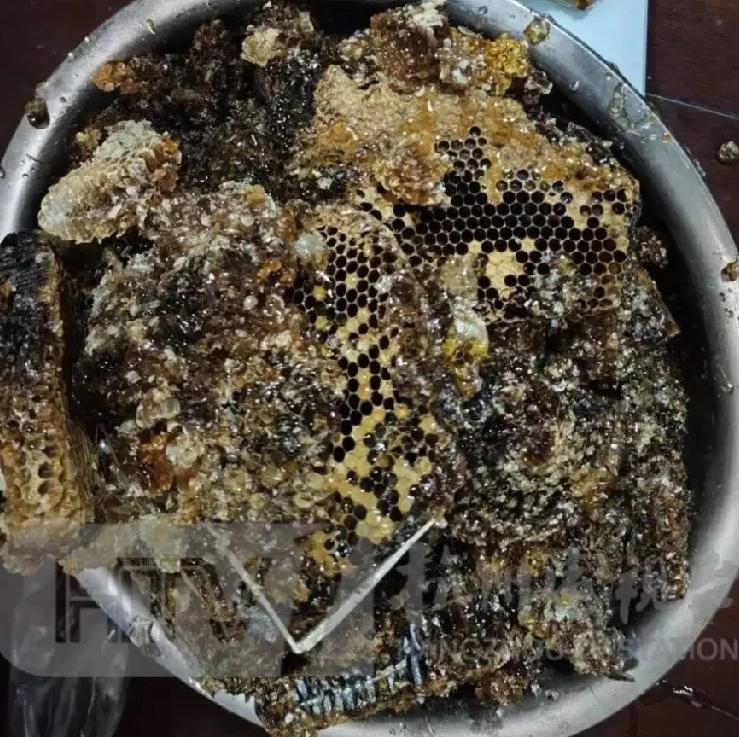 白白浪费了一笼蜂子浙江杭州拱墅区一住户因蜜蜂影响正常生活报警。民警清除蜂巢二十