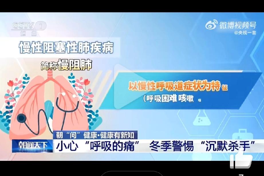 寒冬室内藏“呼吸陷阱”，慢阻肺正在悄悄逼近当寒风裹着凉意席卷大地，人们纷纷