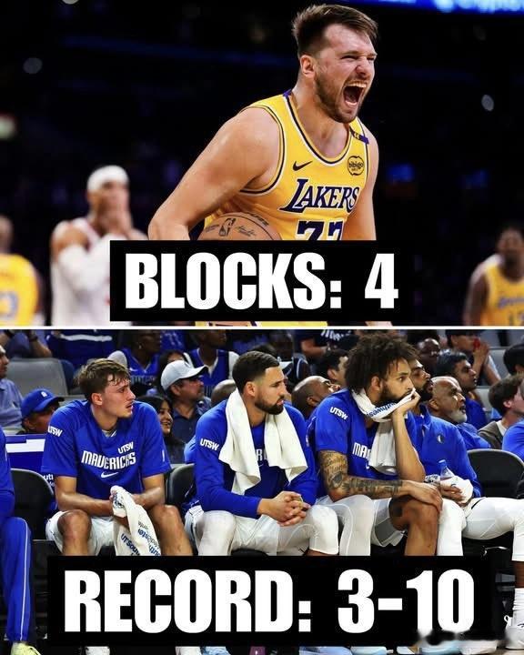 震惊！谁说卢卡东契奇不防守的？一个冷知识，他的火锅居然比独行侠的胜场都多