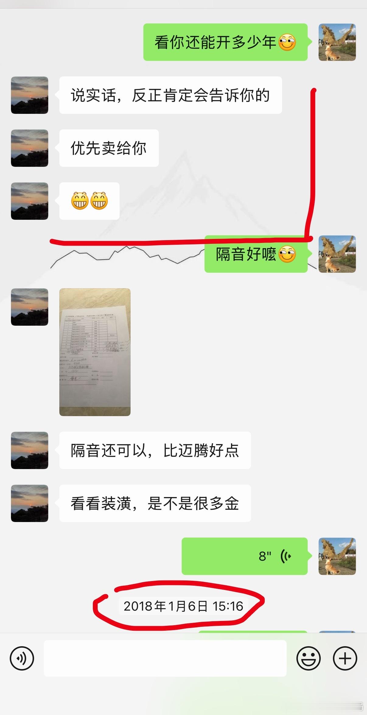 8年了，这就叫言而有信…但是很明显行情给大哥干破防了…但是09年顶配汉兰达在18
