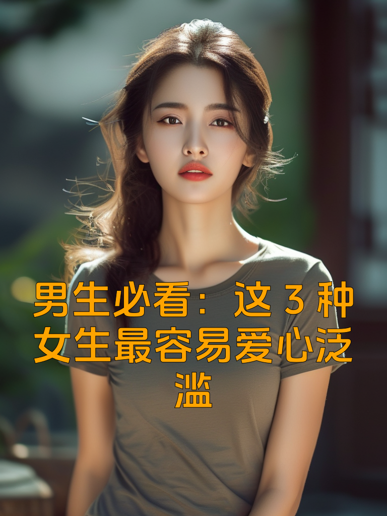 男生必看：这3种女生最容易爱心泛滥