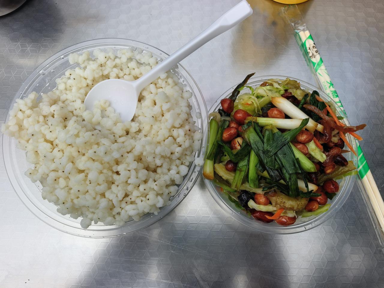 希望这一次饭后血糖值不高记录我的2026早饭，到医院外边的摊点上吃的。盛京医